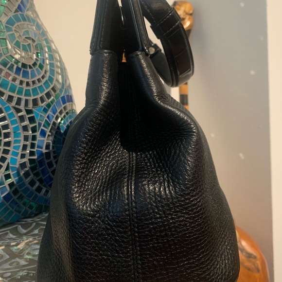 BVLGARI ISABELLA ROSSELLINI LEATHER HANDBAG black calf - Picture 6 of 15